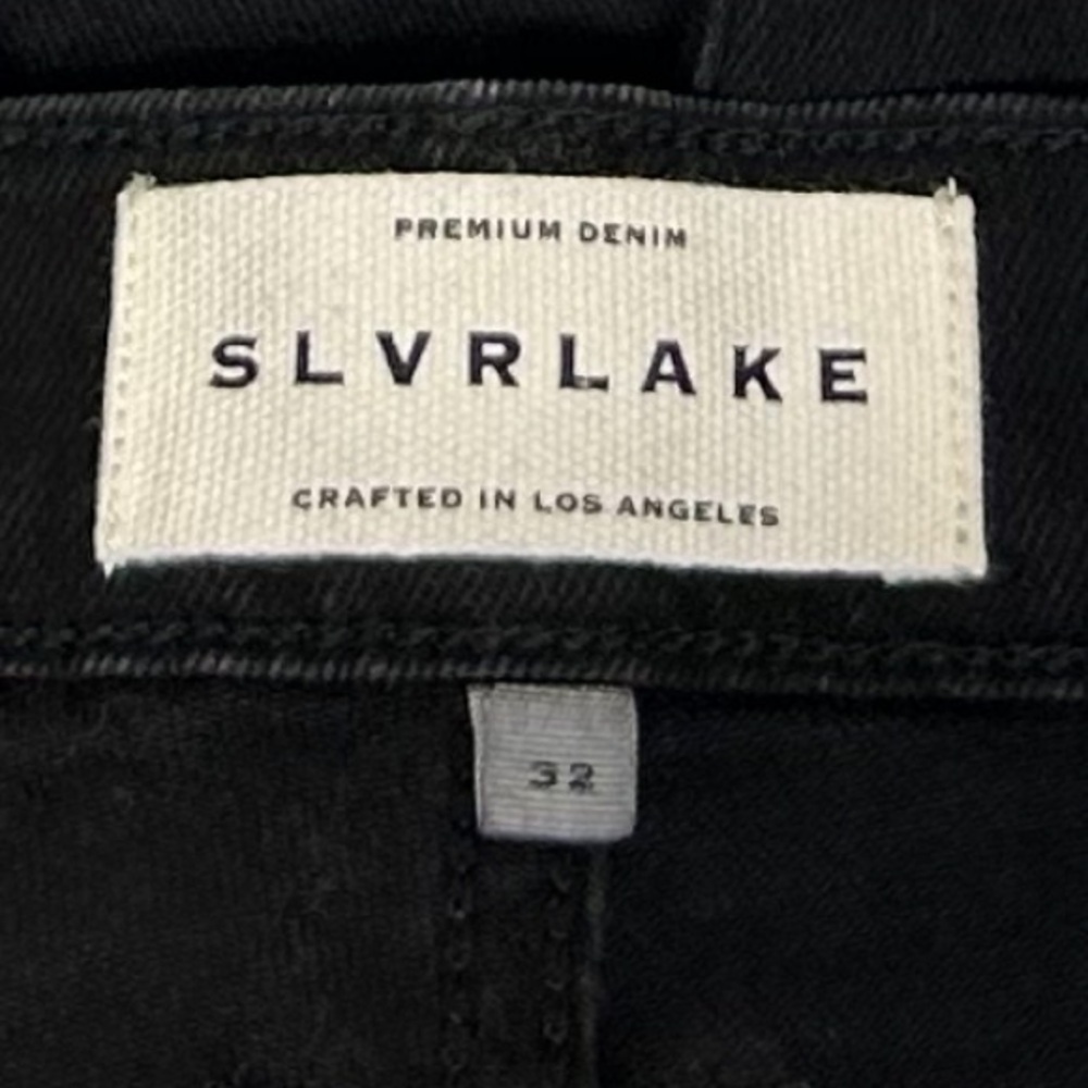 New SLVRLAKE High Rise Slim Beatnik Hidden Valley  Jeans Size 32 Black - Picture 9 of 12